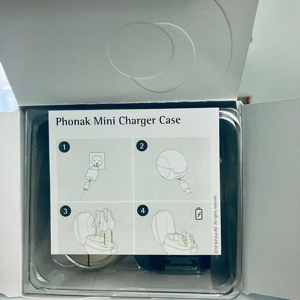New Phonak Mini Charging Case for Marvel & Paradise Hearing Aids Case Cords ONLY - Picture 2 of 5